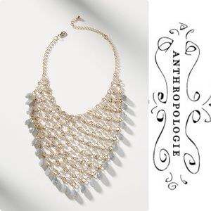 Anthropologie Net Bib Necklace